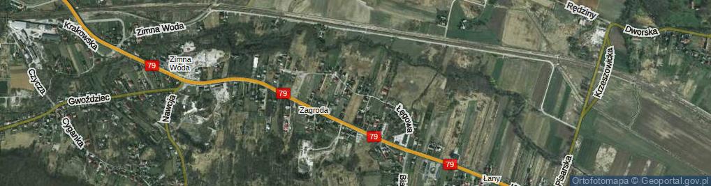 Zdjęcie satelitarne Łęgowa ul.